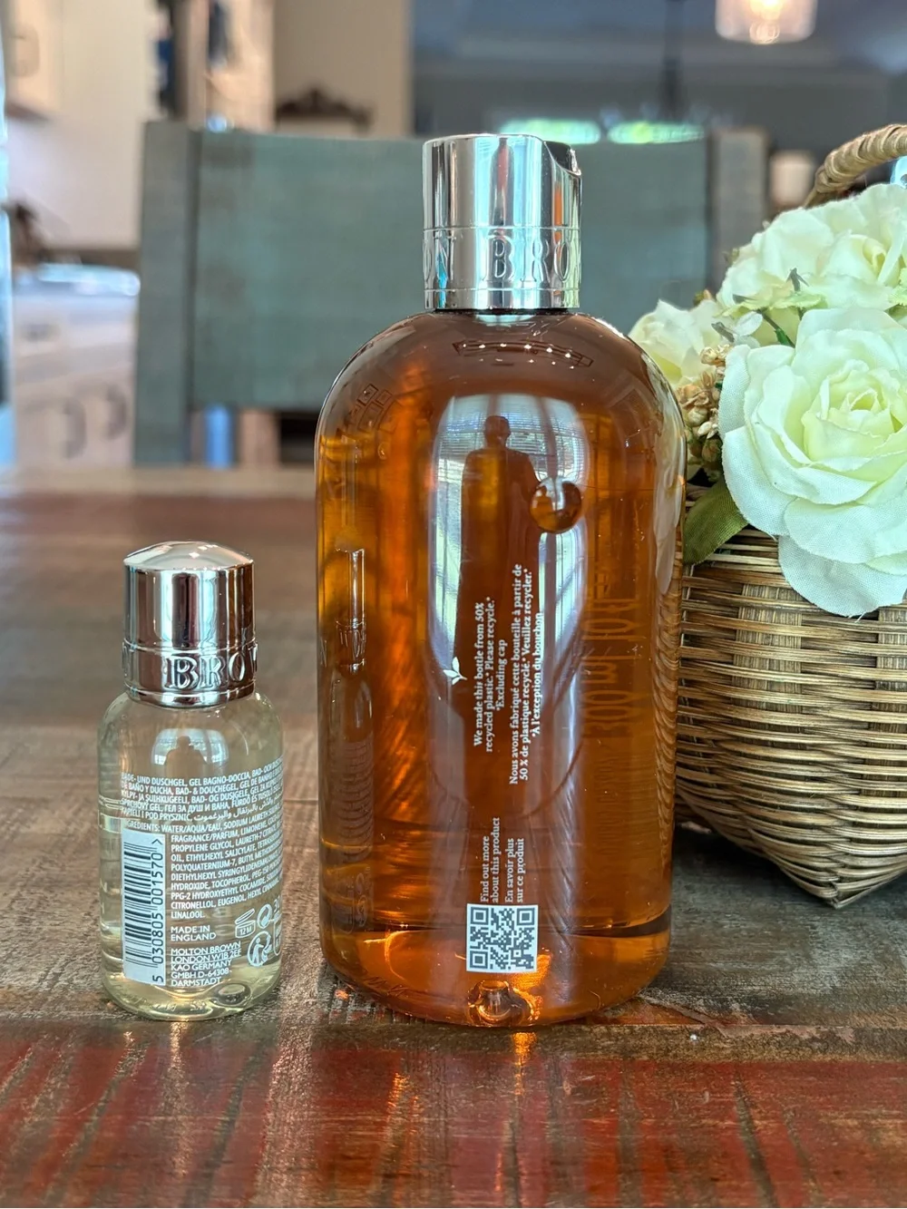 NEW Molton Brown HEAVENLY GINGERLILY Bath & Shower Gel + ORANGE & BERGAMOT Mini!